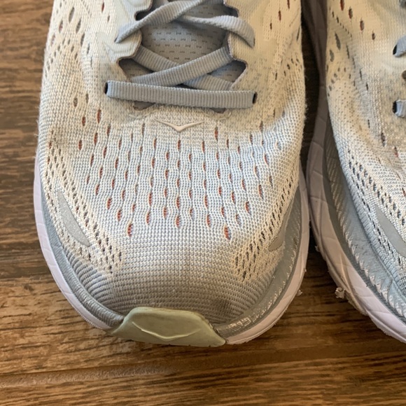 Hoka Clifton 8 Sneakers Woman's Size 9.5 B Running Shoes Trainers Light Blue - Picture 4 of 12